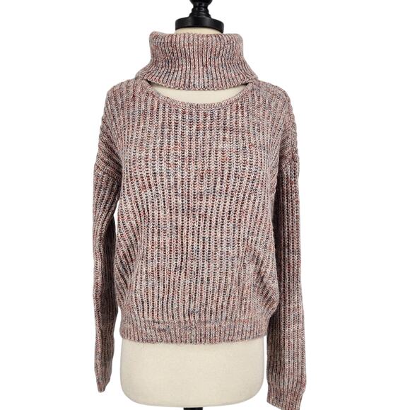 Vintage Guess Cowl Neck Wool Linen Blend Sweater With Cut Out Size Small - Picture 1 of 6